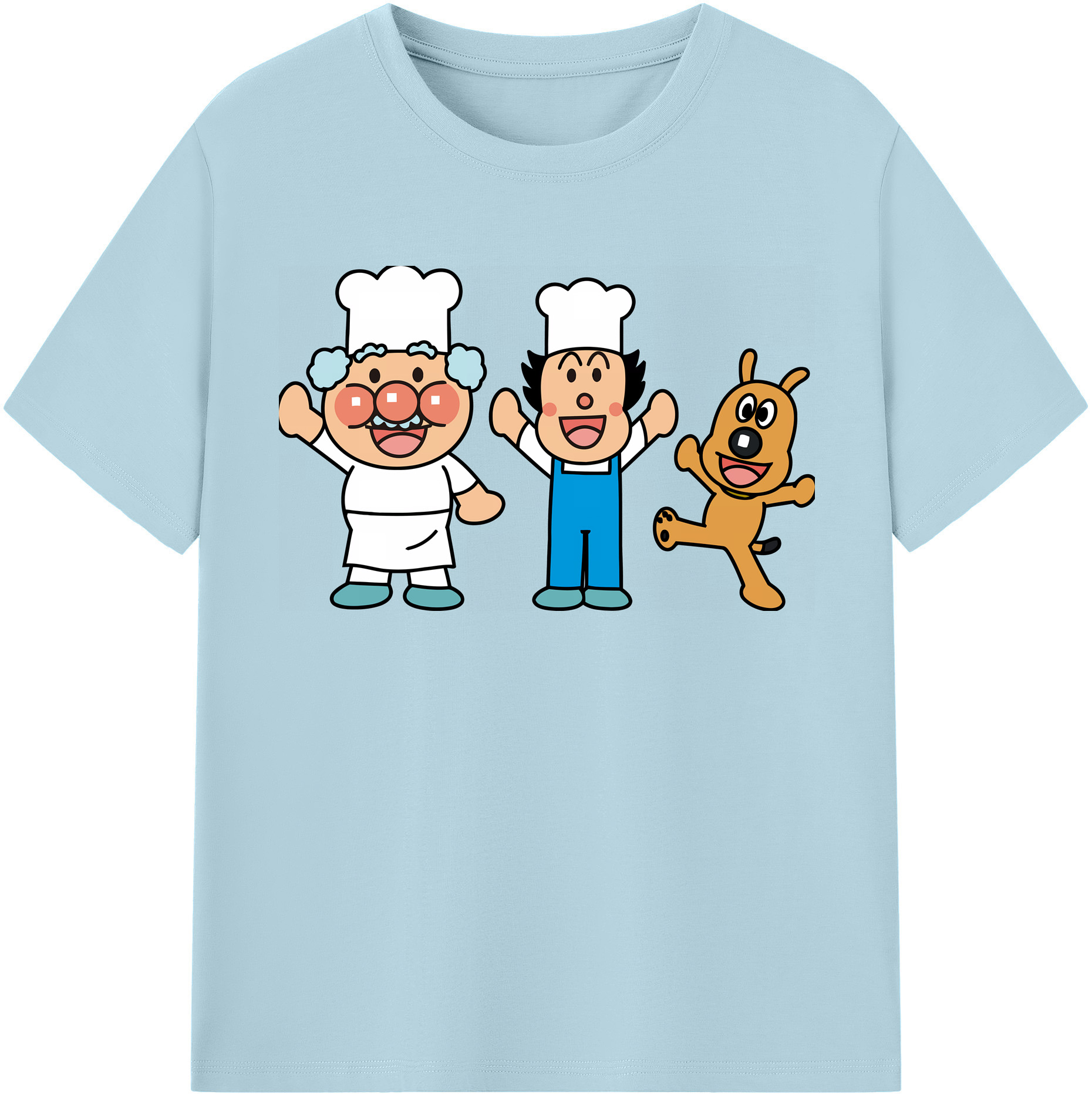 （画像用） アンパンマン Anpanman 綿100％半袖Tシャツ（フロントプリント）